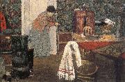 Edouard Vuillard Maid cleaning the room USA oil painting artist
